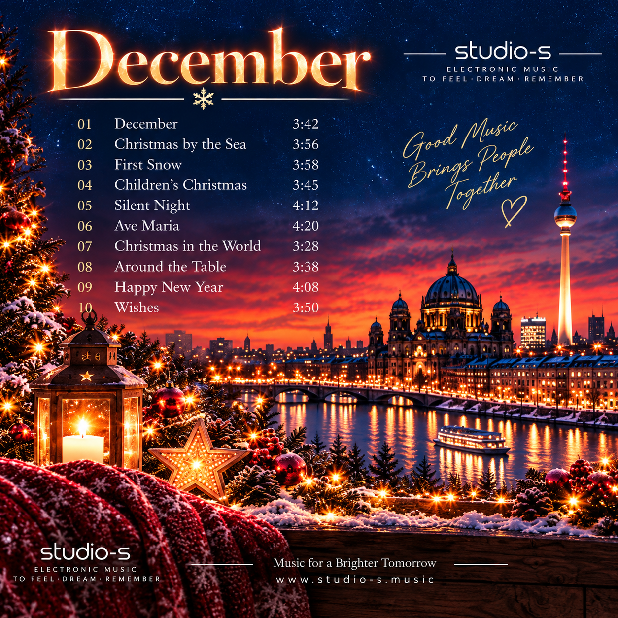 December – quadratisches Studio-S Artwork mit Tracklist